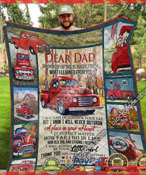 Dad, I Love You Always And Forever – Red Truck Quilt