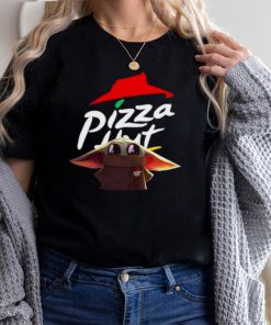 Baby Yoda Pizza Hut logo shirt