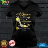 A Queen Was Born In December Glitter Diamond Shoes Birthday T Shirt