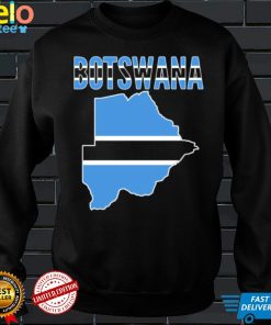 Botswana Gift Botswana Country Map Flag shirt