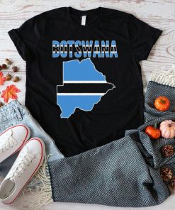 Botswana Gift Botswana Country Map Flag shirt