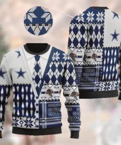 Dallas Cowboys NFL American Football Team Cardigan Style 3D Men And Women Ugly Sweater Shirt For Sport Lovers On Christmas Days