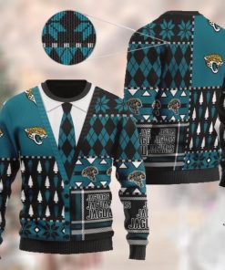 Jacksonville Jaguars NFL American Football Team Cardigan Style 3D Men And Women Ugly Sweater Shirt For Sport Lovers On Christmas Days3