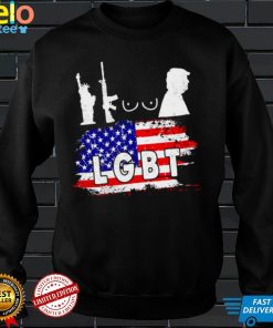Liberties and Gun and Donald Trump LGBT American flag shirt