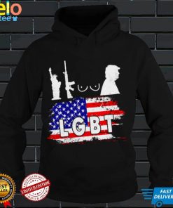 Liberties and Gun and Donald Trump LGBT American flag shirt
