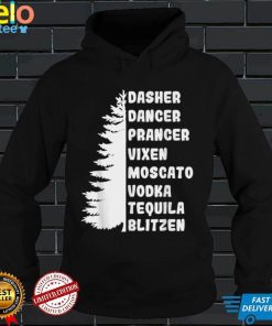 Official Dasher Dancer Prancer Vixen Moscato Vodka Tequila Blitzen T Shirt 3