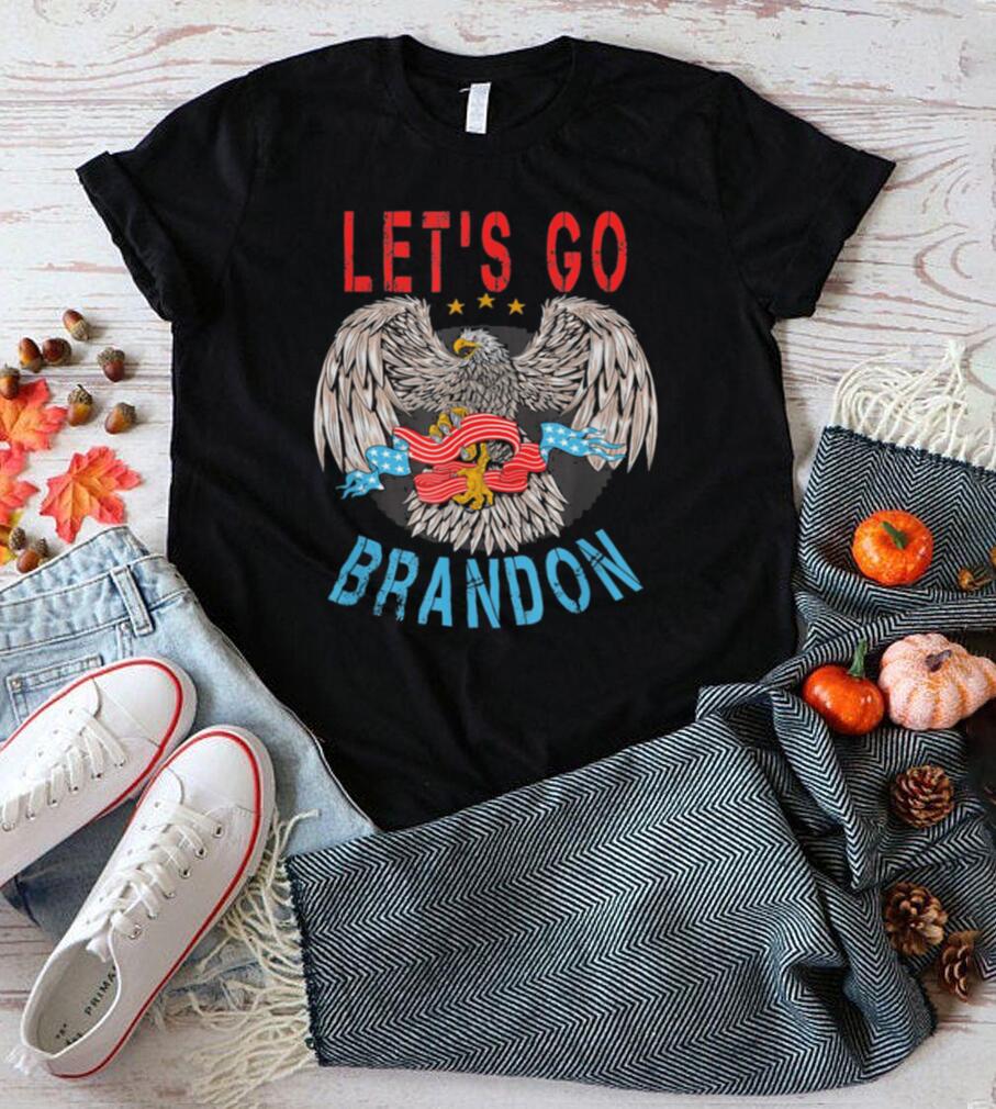Official Let's Go Brandon Chant Conservative Anti Liberal US Flag Eagle Sweater Shirt