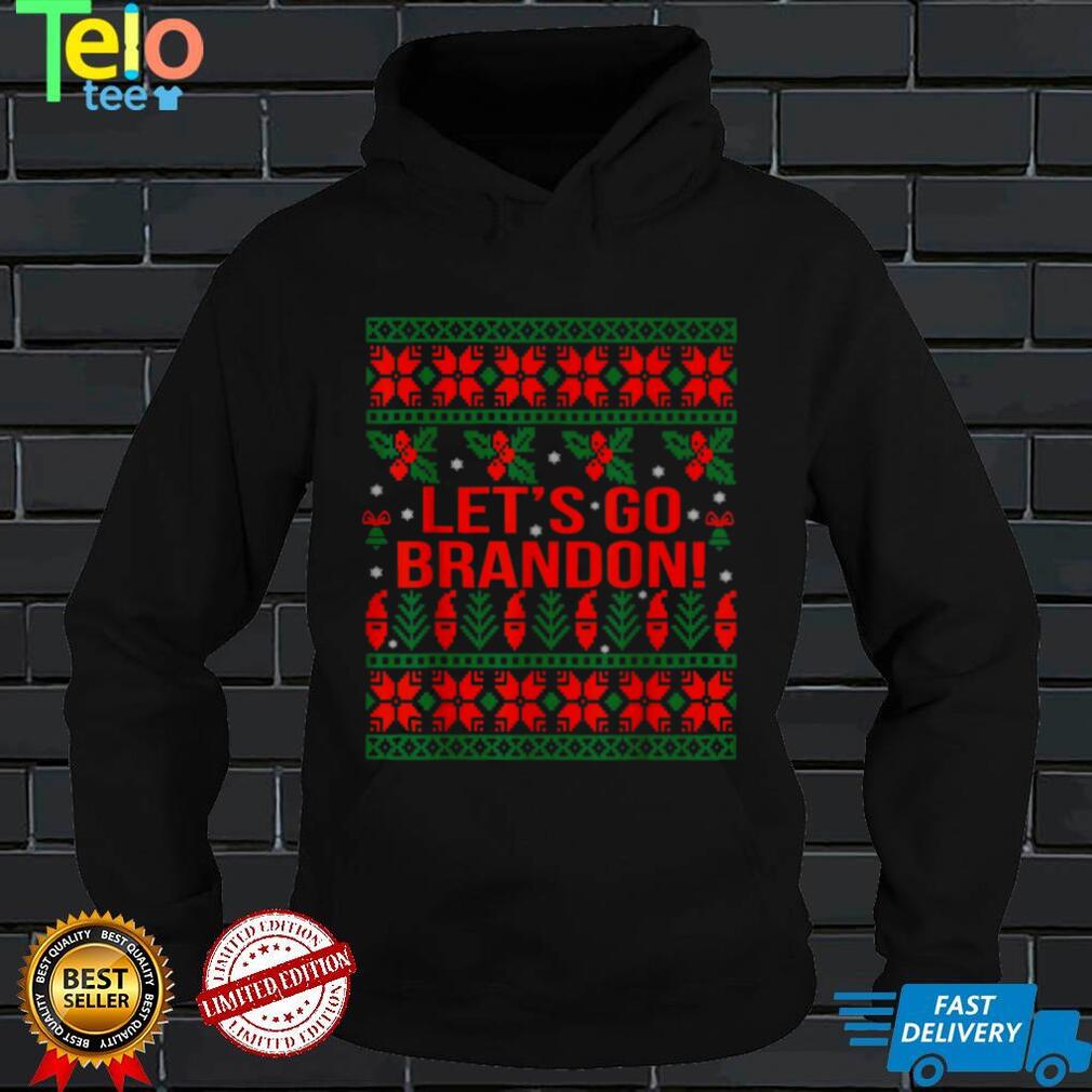 Official Let's Go Brandon Chant Meme Christmas PJ Political Ugly Sweater Shirt