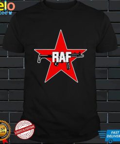 RAF Red Army Faction red star and gun shirt