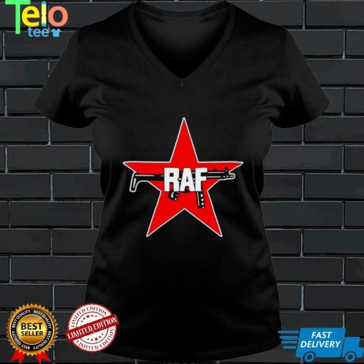 RAF Red Army Faction red star and gun shirt