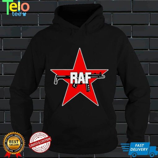 RAF Red Army Faction red star and gun shirt