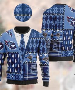 Tennessee Titans NFL American Football Team Cardigan Style 3D Men And Women Ugly Sweater Shirt For Sport Lovers On Christmas Days