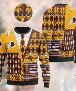 Washington Redskins NFL American Football Team Cardigan Style 3D Men And Women Ugly Sweater Shirt For Sport Lovers On Christmas Days2