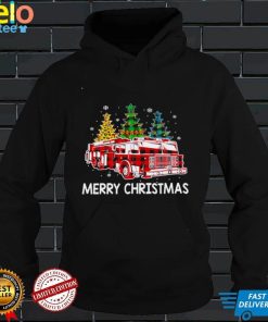 Official Fire Truck Merry christmas shirt hoodie, sweater shirt