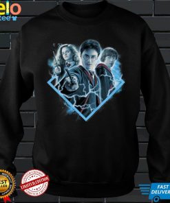 Official Kids Harry Potter Harry Ron And Hermione Lightning Portrait T Shirt Hoodie, Sweat