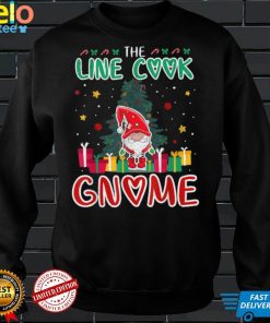 Official The Line Cook Gnome Xmas Tree Group Christmas Matching T Shirt Hoodie, Sweat