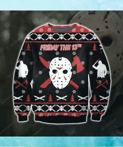 Jason Friday The 13th Knitting Pattern 3d Print Ugly Sweater