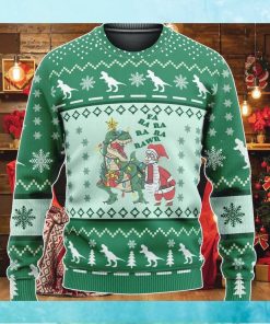 Santa T Rex Rawr Vintage Ugly Christmas Sweater Funny Christmas Sweate