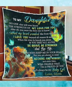 To My Daughter Black Girl Quilt Blanket Quilt Set