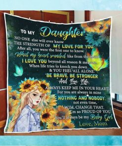 To My Daughter White Girl Quilt Blanket Quilt Set