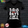 100 Days Of School Dalmatian Dog Face Mask 100 Days Smarter T Shirt