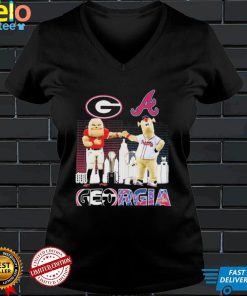 Mascot Atlanta Braves World Series Champions And Georgia Bulldogs National Champions 2021 Shirt