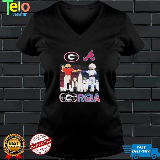 Mascot Georgia Bulldogs And Atlanta Braves Champions 2021 Shirt