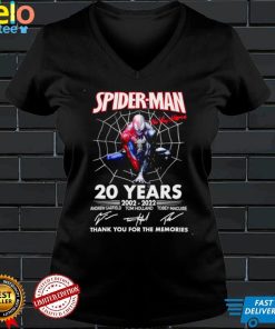 Spider Man no way home 20 years 2002 2022 thank you for the memories shirt