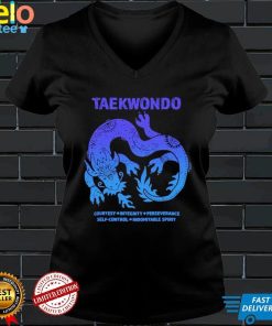 Taekwondo courtesy integrity perseverance self control indomitable spirit shirt