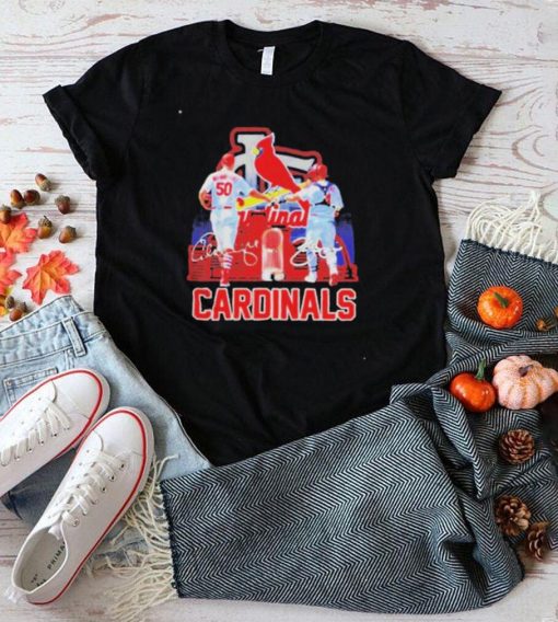 Yadier Molina and Adam Wainwright Waino yadi 21 signature shirt