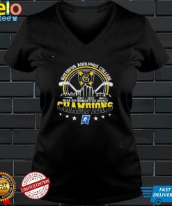 Gustavus Adolphus College 2021 2022 Ncaa Diii Women’s Ice Hockey Champions logo T shirt