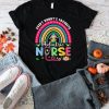 Rainbow Cute Bunny Favorite Pediatric Nurse Bunny Easter Day T Shirt