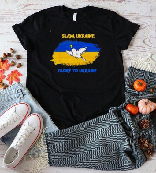Slava Ukraini Glory To Ukraine Ukrainian Flag Peace Dove Save Ukraine shirt