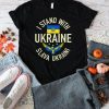 Support Ukraine I Stand With Ukraine Ukrainian Flag Patriot T Shirt