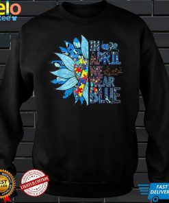 In April We Wear Blue Autism Awareness Special Education T Shirt