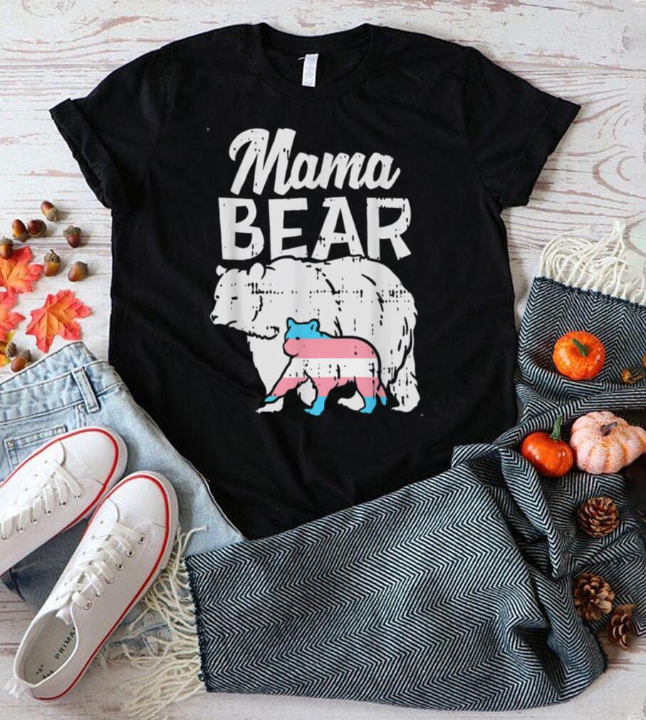 Mama Bear Transgender Trans Pride Flag Transexual LGBT Gift T Shirt
