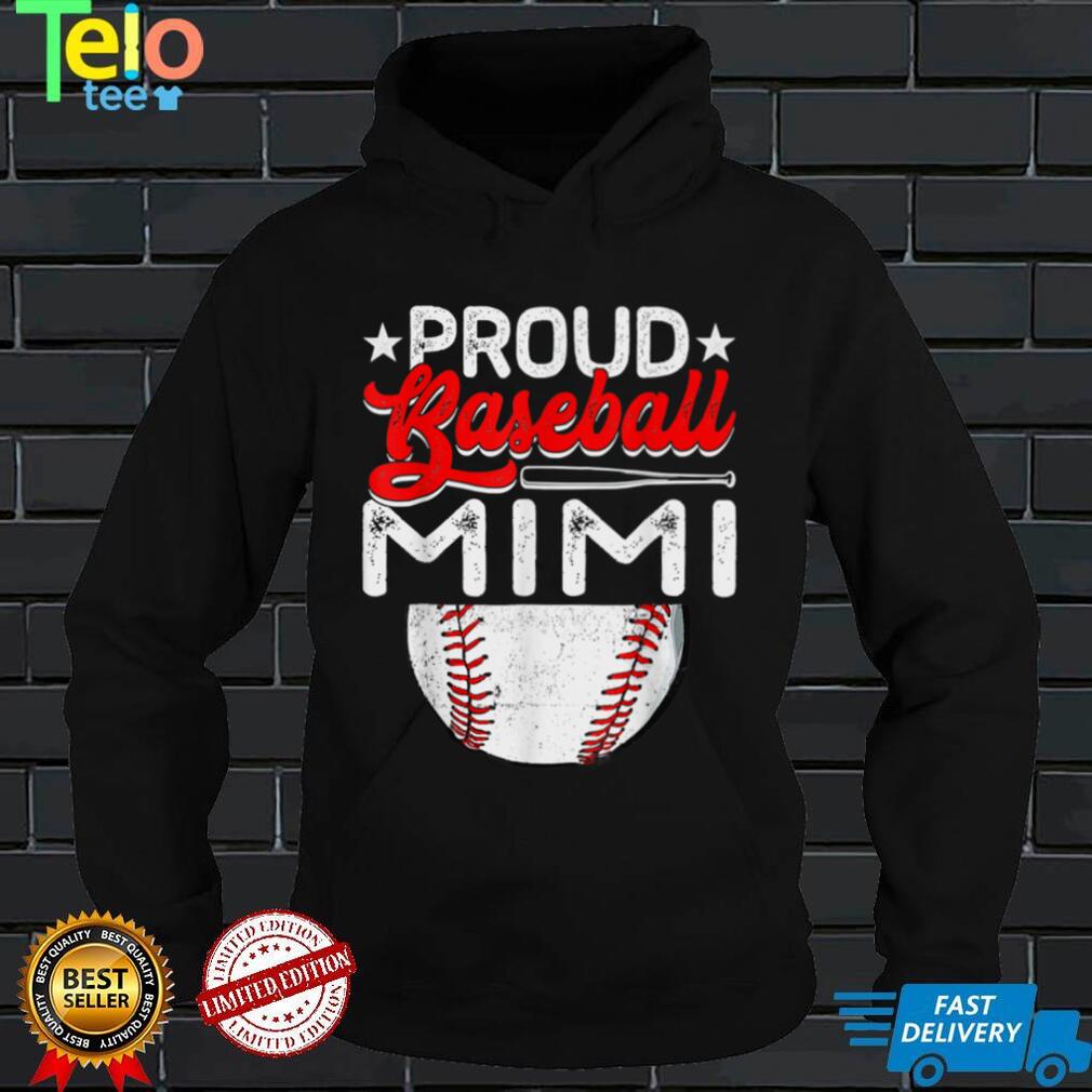 Proud Baseball Mimi Mother's Day Sport Lover Mama Mom T Shirt tee