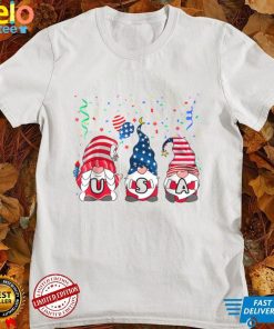 Three Gnomes Celebrating Independence USA Day 4th Of July T Shirt