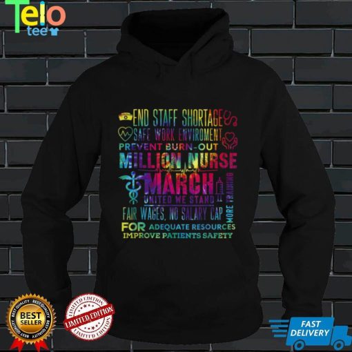 United Nurses March Million Nurse March May 12 2022 Support T Shirt