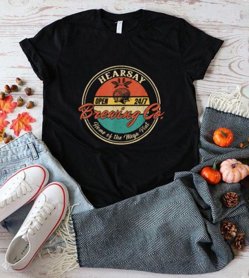 Vintage Mega Pint Brewing Co Happy Hour Anytime Hearsay T Shirt