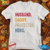 Vintage Retro Husband Daddy Protector Hero Father's Day T Shirts