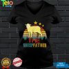 Vintage Retro The Sheepfather Funny Sheep Lover Father's Day T Shirt