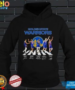 Golden State Warrior Jordan Poole Andrew Wiggins Draymond Green Klay Thompson And Stephen Curry Abbey Road Signatures Shirt
