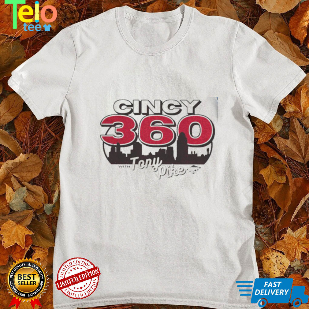 Cincy 360 with Tony Pike retro logo shirt