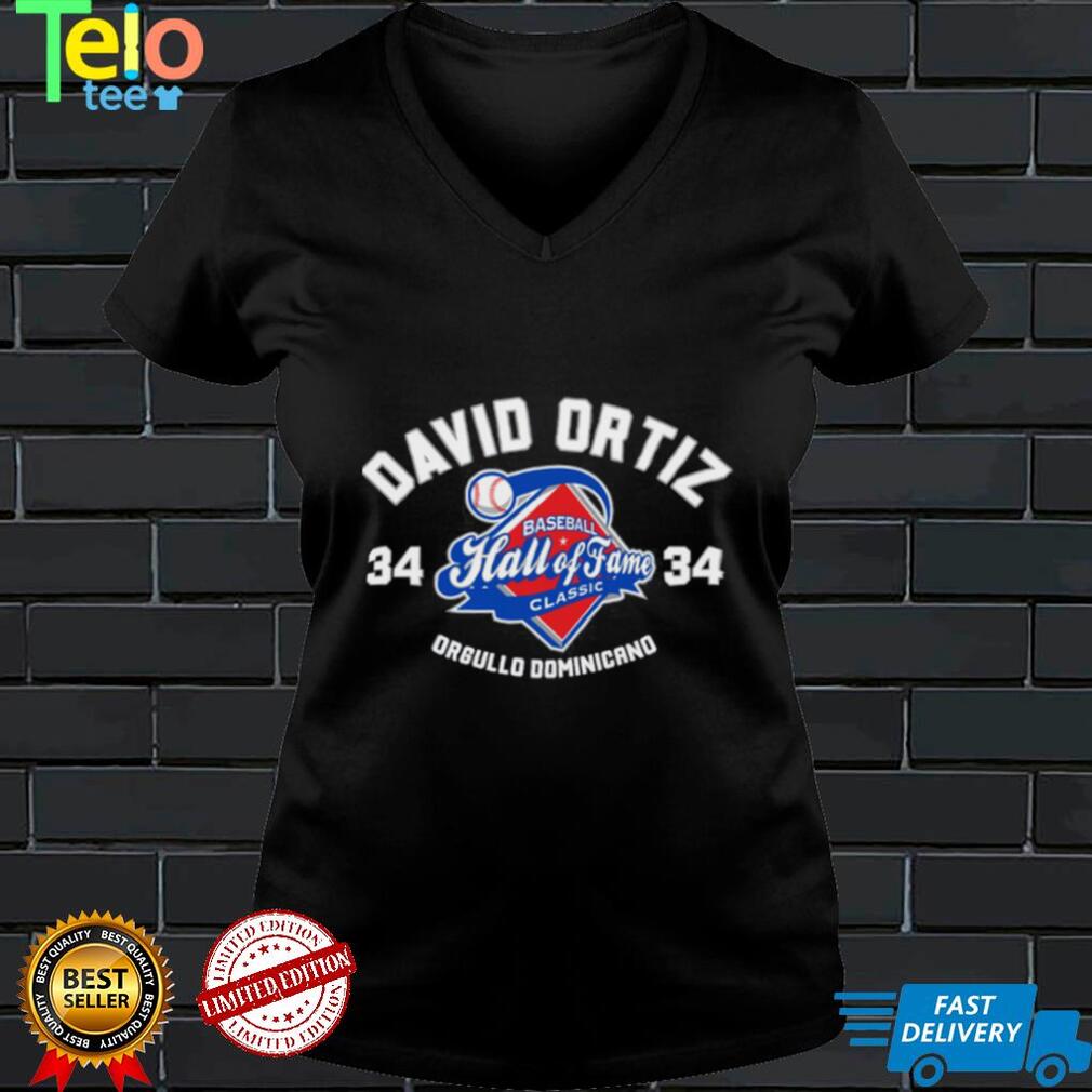 David Ortiz 34 Baseball Hall Of Fame 2022 Shirt