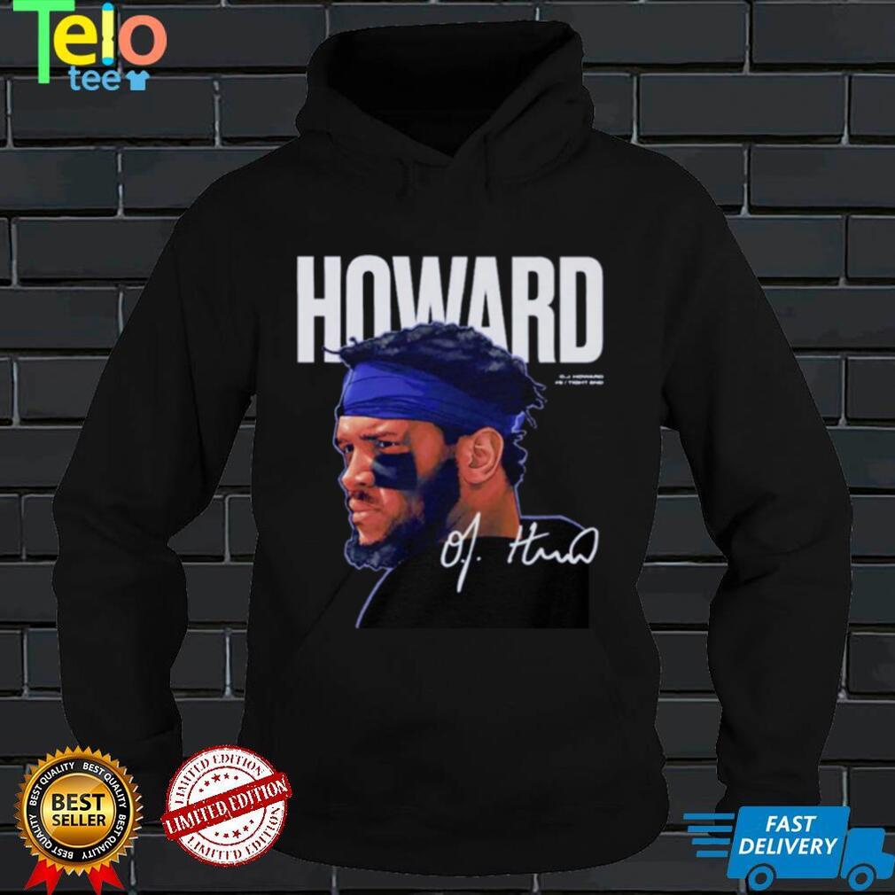 O.j. Howard Buffalo Bills Game Face signature shirt