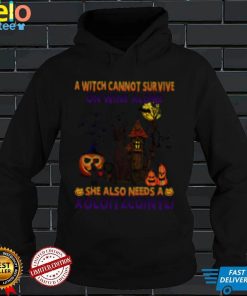 A Witch cannot survive on wine alone she also needs a Xoloitzcuintli Halloween shirt
