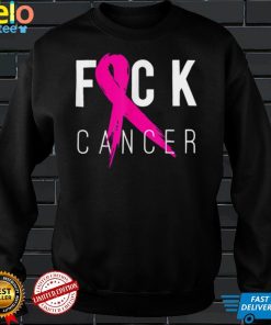 Fuck Cancer Breast Cancer Awareness Gift Retro Distressed T Shirt