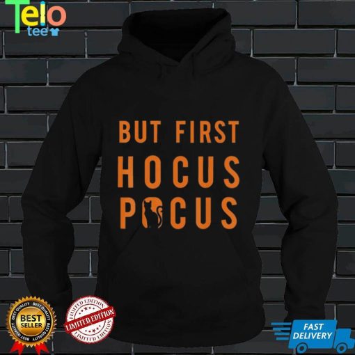 Halloween But First Hocus Pocus Cat Silhouette 2022 T Shirt