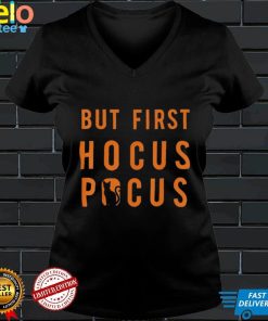 Halloween But First Hocus Pocus Cat Silhouette 2022 T Shirt